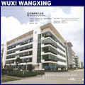 Glazed aluminum curtain wall and exterior glass wall